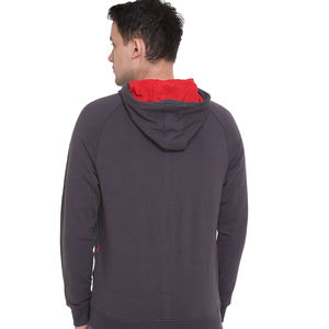 Sudadera con capucha de forro polar para hombre, nueva moda de invierno, extragrande, con cremallera, antiencogimiento, forrada, estampado liso, ecológica, talla grande, lavada - Product Image 2