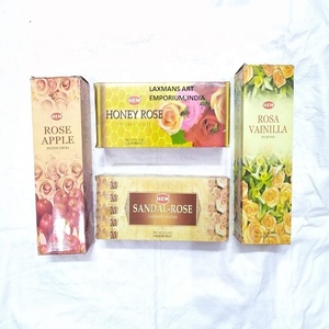 Varillas de incienso con dobladillo, mezcla de sabores de marca India con dobladillo hexagonal, varitas de incienso al por mayor de India - Product Image 1