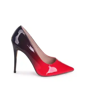 效果设计高跟鞋尖头女士高跟鞋凉鞋红色女鞋高 (5厘米-8厘米) 长钉高跟鞋德奥赛高跟鞋PU手工制作