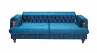 Ensemble de canapés Rondo Chesterfield de style européen moderne avec cadre en bois massif, canapé-lit et rangement, meubles pour la maison