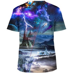 Proveedor de camisetas de manga corta informales impresas realistas 3D unisex de alta calidad - Product Image 2