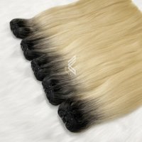 Extensions de cheveux naturels pour dreadlocks, 100% cheveux vierges Remy non traités du Vietnam, trame plate, ondulation soyeuse, 1 pièce