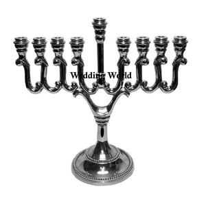 Menorah décorative en métal Bougeoir fait main de qualité supérieure Bougeoir en métal classique, élégant et décoratif en gros - Product Image 6