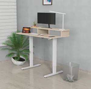 Home Office Study Desk Folding Stainless Steel Work Table For Bedrooms Adjustable Height Writing Desk With Storage