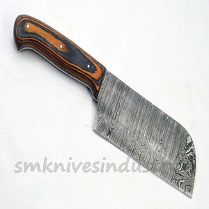 04ชิ้นทำด้วยมือดามัสกัสชุดมีดเชฟครัวที่ทันสมัยพร้อมชุดเครื่องหนัง (Smk1927) - Product Image 2