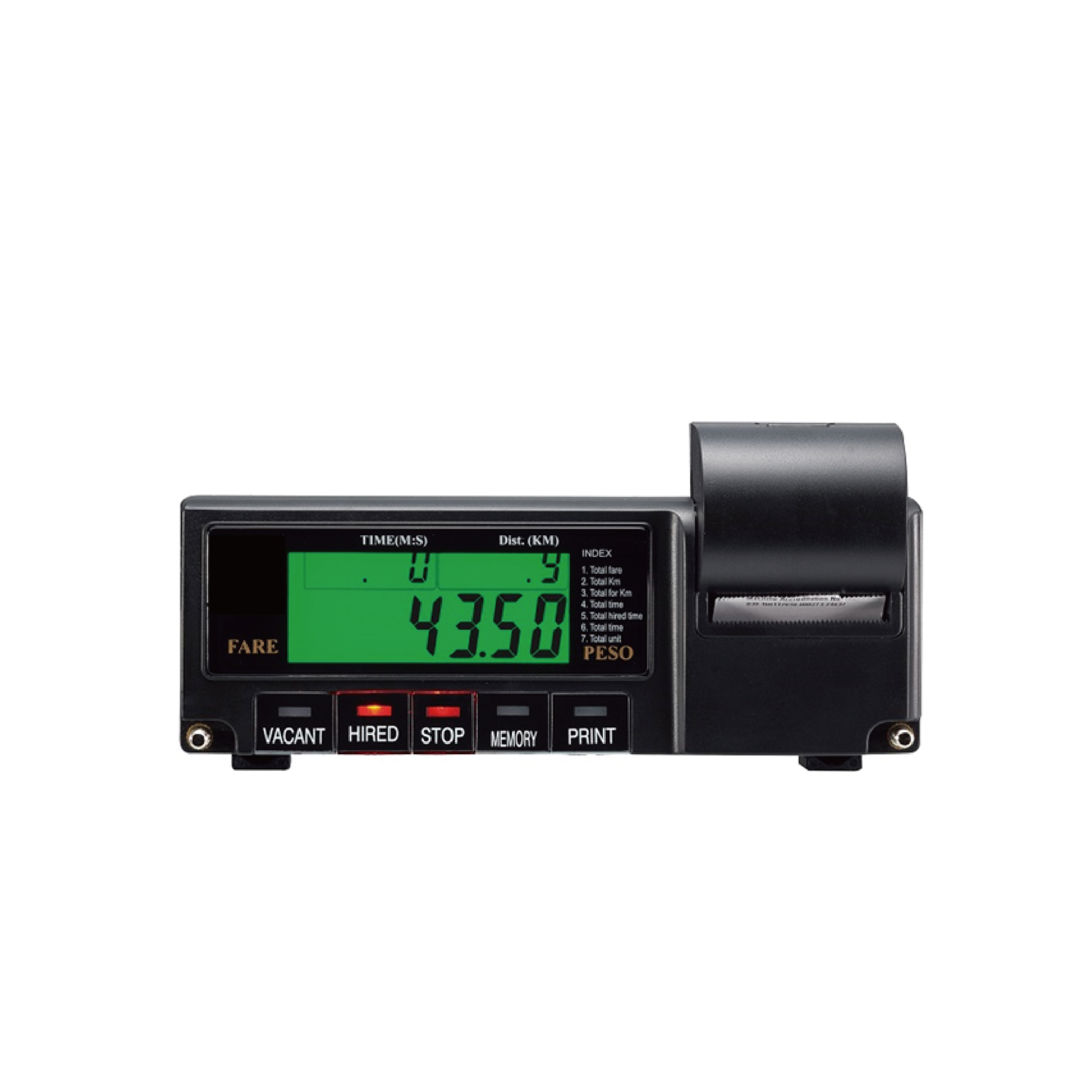 New Auto Meter Speedometer Gauge with Built-in Printer and LCD