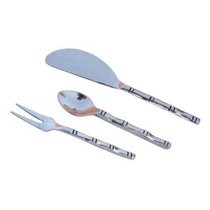 Juego de cubiertos de acero inoxidable plateado de lujo de alta calidad, juegos de cubiertos pulidos brillantes para boda, cubiertos reales para el hogar - Product Image 1