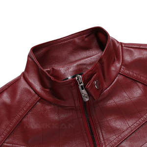 Veste en cuir PU et laine sur mesure de haute qualité, service OEM, meilleur prix, vêtements d'hiver - Product Image 3