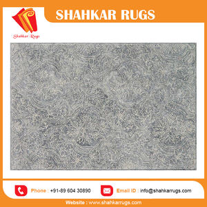 Direct Factory Sale New Best Design Customized Silver Hand <b>Tufted</b> Wool <b>Rugs</b> Premium Washable Non-Slip Pet Friendly Plush Pile - Product Image 3