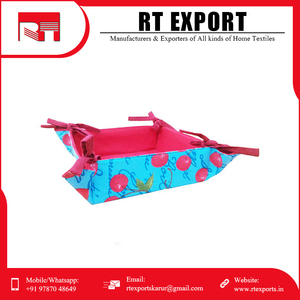 Approvisionnement en gros Panier à pain de qualité supérieure avec impression personnalisée Nouveau design Panier en coton Exportateur indien - Product Image 5