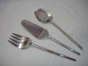 Ensemble de couverts de luxe moderne et élégant en métal réutilisable, couteau, fourchette, cuillère, couverts de voyage pour une utilisation en cuisine - Product Image 4