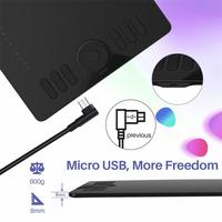 Huion — tablette graphique HS610, pad de dessin numérique, pour ordinateur portable, enseignement en ligne, écriture de PDF, 2020