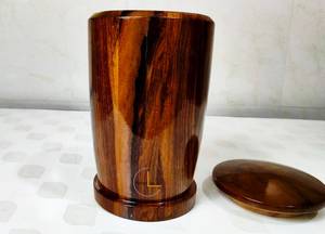 Handmade Wooden Pet <b>Urn</b> Airtight Cremation Jar for Dogs & Small Animals - Product Image 3