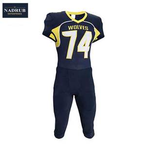 Pakistan Fabriqué Sublimé Uniforme de Football Américain Sergé Avec Équipe Personnalisée - Product Image 6