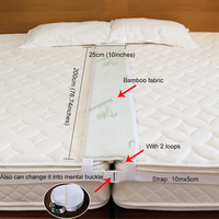 Vente chaude Bambou tissu Lit Remplisseur Connecteur de Matelas Lit Pont Jumeau Roi Convertisseur Kit
