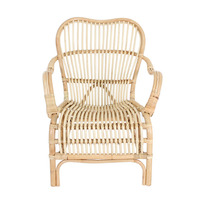 Chaise empilable moderne en rotin Breeze avec housse amovible, haute capacité de charge, pour la maison, la salle à manger et le salon