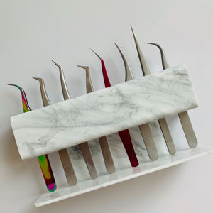 Nouveau En Acier Inoxydable Extension de Cils Pincettes Droite Courbes Volume Cils Brucelles - Product Image 6