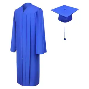Barchelor-vestidos y gorras de graduación, color mate, para la escuela