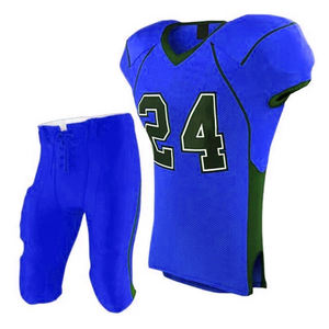 ชุดเครื่องแบบอเมริกันฟุตบอลเสื้อสีเขียวคอวีและชุดกีฬาสั้นสีดำชุดเครื่องแบบอเมริกันฟุตบอล - Product Image 3