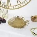 ถาดตกแต่งและเสิร์ฟรูปใบไม้คุณภาพสูงพร้อมตกแต่งสีทองสําหรับบ้านและร้านอาหาร - Product Image 4