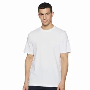 Summer Wear T Shirts For Men 100% Cotton Made Half Sleeves White Color Men T-Shirts For Sale