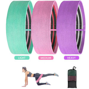 Bandas de resistencia para hacer ejercicio en la cadera, tejido para glúteos, Yoga, 3 unidades - Product Image 5