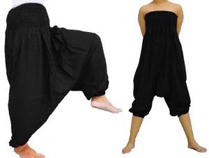 Womens Cotton Pants <b>Trouser</b> Yoga Cotton <b>Trouser</b> Dance Pants Harem Printed Pants - Product Image 2