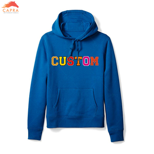 Sweat à capuche pour homme de haute qualité, personnalisé avec logo en chenille brodée, respirant et coupe-vent - Product Image 2
