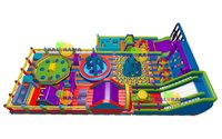 Parc gonflable de thème carré de 700 m, aire de jeu gonflable la plus populaire de 2019