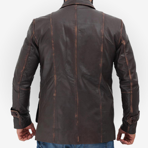 New Arrival <b>Men's</b> Lightweight Waterproof Breathable High Quality <b>Leather</b> Motorcycle <b>Jacket</b> Stylish Winter at Cheap Price - Product Image 2