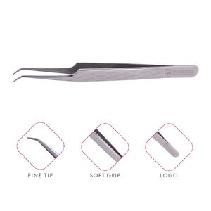 Eyelash Extensionแหนบ,ปริมาณTweezer 6มม.45องศาPro,แหนบEyelash Extensionสแตนเลสสตีลแหนบสำหรับขนตา - Product Image 1