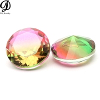 Bán Buôn Tổng Hợp Tourmaline Đá Quý BX40 Màu Đá Quý Dưa Hấu Tourmaline