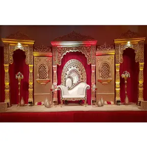 Grande maharaju eventos de casamento, casamento maharaju, decoração de palco, fibra real, maharani