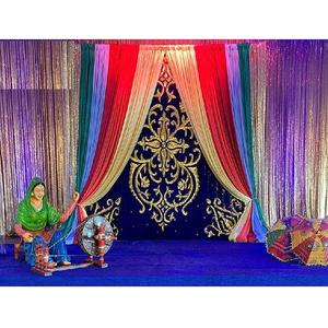 ฉากหลังสำหรับตกแต่งเวทีปัญจาบ,ฉากหลังสำหรับตกแต่งงานแต่งงานปัญจาบ - Product Image 1