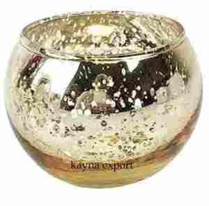 Bougeoir votif en verre brillant de luxe pour la décoration de table à la maison artisanat bougeoir votif d'occasion de noël - Product Image 1