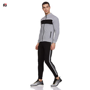 Survêtement pour hommes, vêtements d'entraînement, Jogging, fermeture éclair, en tissu de coton molletonné, Logo personnalisé, de qualité supérieure, - Product Image 3