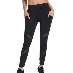 Leggings de yoga pleine longueur pour femmes avec tissu évacuant l'humidité Leggings côtelés taille haute pour femmes Sports et vêtements décontractés - Product Image 2