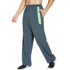 Pantalons de survêtement pour hommes légers et respirants en gros, taille haute, style toile décontracté, couleur personnalisée, design personnalisé, fermeture à cordon - Product Image 3