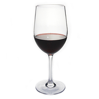 1 Paar 20oz Bruchsichere BPA-freie Klare Polycarbonat Tritan Klassische Bordeaux Weingläser für Camping EL AG-127