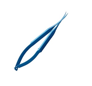 Tijeras Quirúrgicas Vannas para Capsulotomía, 9.5cm 10.5mm, Puntas Anguladas Afiladas, Acero, Manuales - Product Image 3