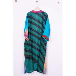 Free Size Vintage <b>Women's</b> Silk Kimono Soft Tunic Robe Sleepwear Dress Beach Cover Nightwear for Spring Summer Autumn - Product Image 6