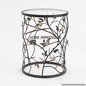 Jantes rondes en métal de qualité supérieure Table d'appoint décorative Design attrayant Décoration de la maison Table d'appoint à vendre au meilleur prix - Product Image 6