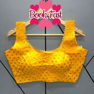 Indian Designer Readymade <strong>Saree</strong> <strong>Blouse</strong> - Product Image 1