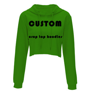 custom 2021 new <b>Mesh</b> pullover woman hoodies <b>crop</b> <b>Top</b> Hoodies - Product Image 2