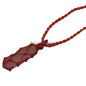 จี้หุ้มด้วยควอตซ์รูปกุหลาบ - Product Image 1