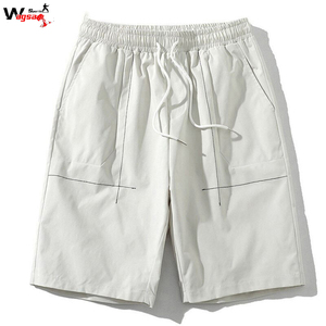 Pantalones Cortos Deportivos de Verano para Hombre, Casuales, Holgados, Transpirables, de Secado Rápido, 100% Algodón, Cintura Elástica - Product Image 4