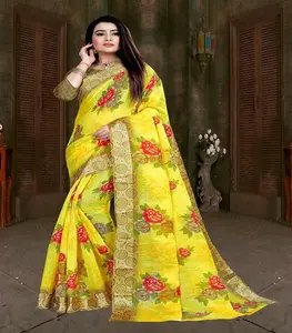 Linen Indian Saree