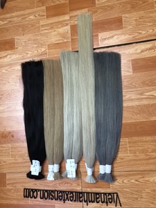 Extensiones de Cabello Humano Virgen Remy de Doble Trama - Estilo Ondulado Profundo Negro Azabache, Negro Oscuro, Marrón Chocolate Oscuro, Marrón Rojizo 100g - Product Image 6