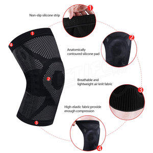 Manches de genou souples en néoprène de qualité personnalisée avec protection professionnelle pour l'haltérophilie et le cyclisme - Product Image 2