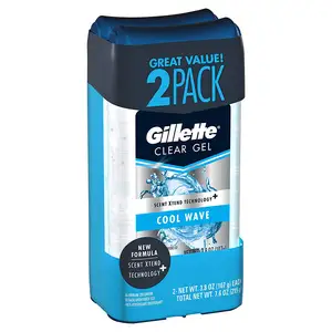Gillette gel transparente antitranspirante masculino, desodorante para homens, gel claro, desodorante e desodorante